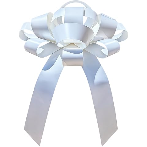 CarBowz Big Car Bow for Decorations and Birthday Gifts, Large Ribbon, Magnet, Safe Sticker Included, Fully Assembled 30