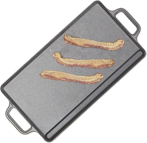 Vista 15 de Home Basics Sartén de hierro fundido de 12 pulgadas (negro) para panqueques, carne y pescado, sartén grande para estufa y fogata, antiadherente