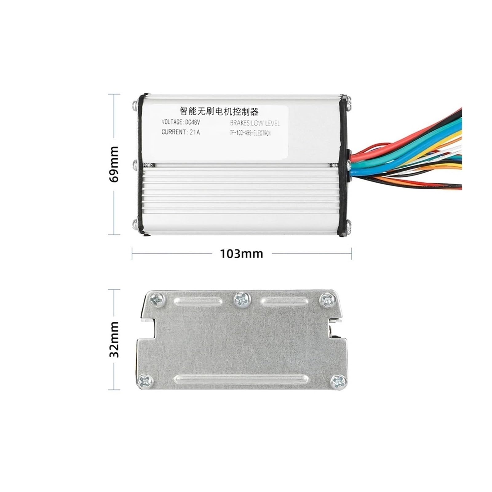 Sterownik silnika do skutera elektrycznego M4, DC48V 21A, inteligentny bezszczotkowy sterownik silnika do roweru elektrycznego, DC