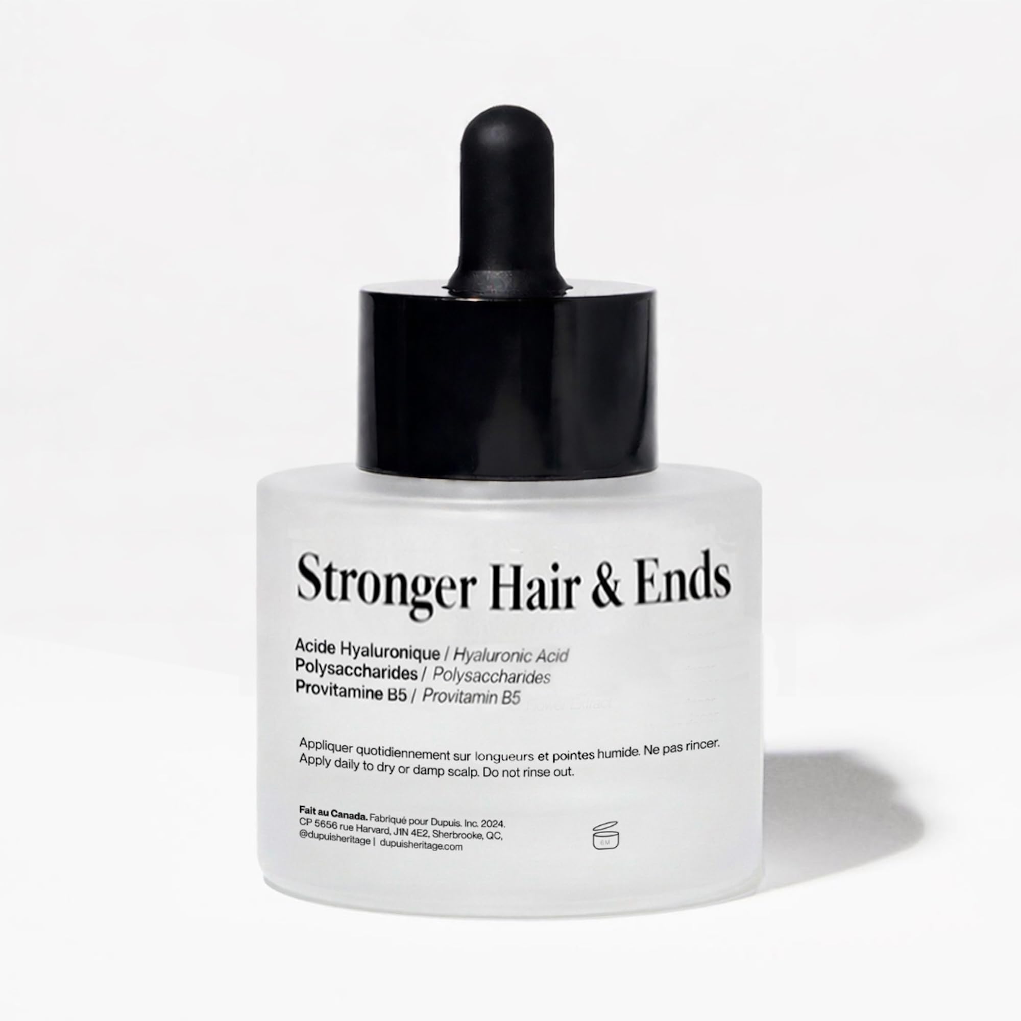 Dupuis Duo Hair Serum, Complete Routine For Scalp, Length and Ends – Hydrating Leave-In for Fuller-Looking Hair – Peptides, Red Clover Extract & Amino Acids – 2 x 50 ml, Made in Canada - 4