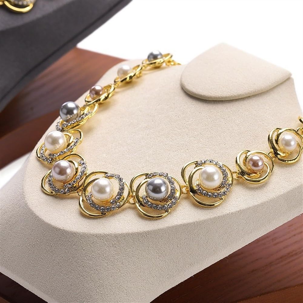 Présentoir à Bijoux, présentoir à Colliers, présentoir à Cou en Bois, présentoir de comptoir, Accessoires de Bijoux, Porte-Bijoux Org