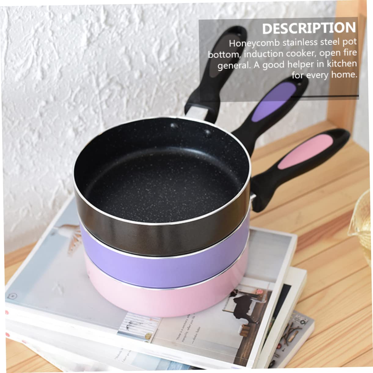 COLLBATH Rosa Eierpfanne 16cm aus Aluminiumlegierung Antihaft