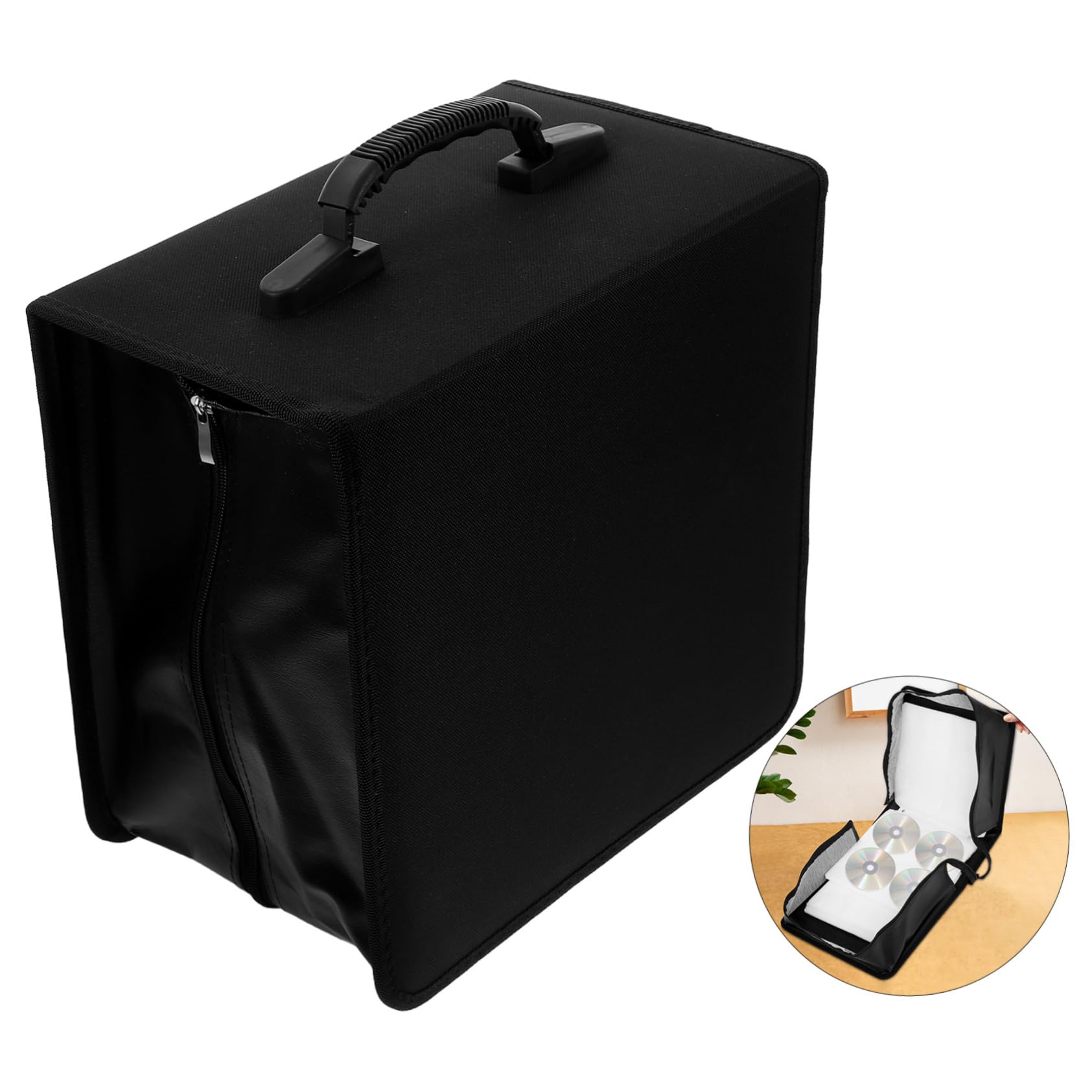 Ciieeo 520pezzi Custodia per Dvd capacità Portatile Pu con per Organizzazione Dischi per e Archiviazione Auto