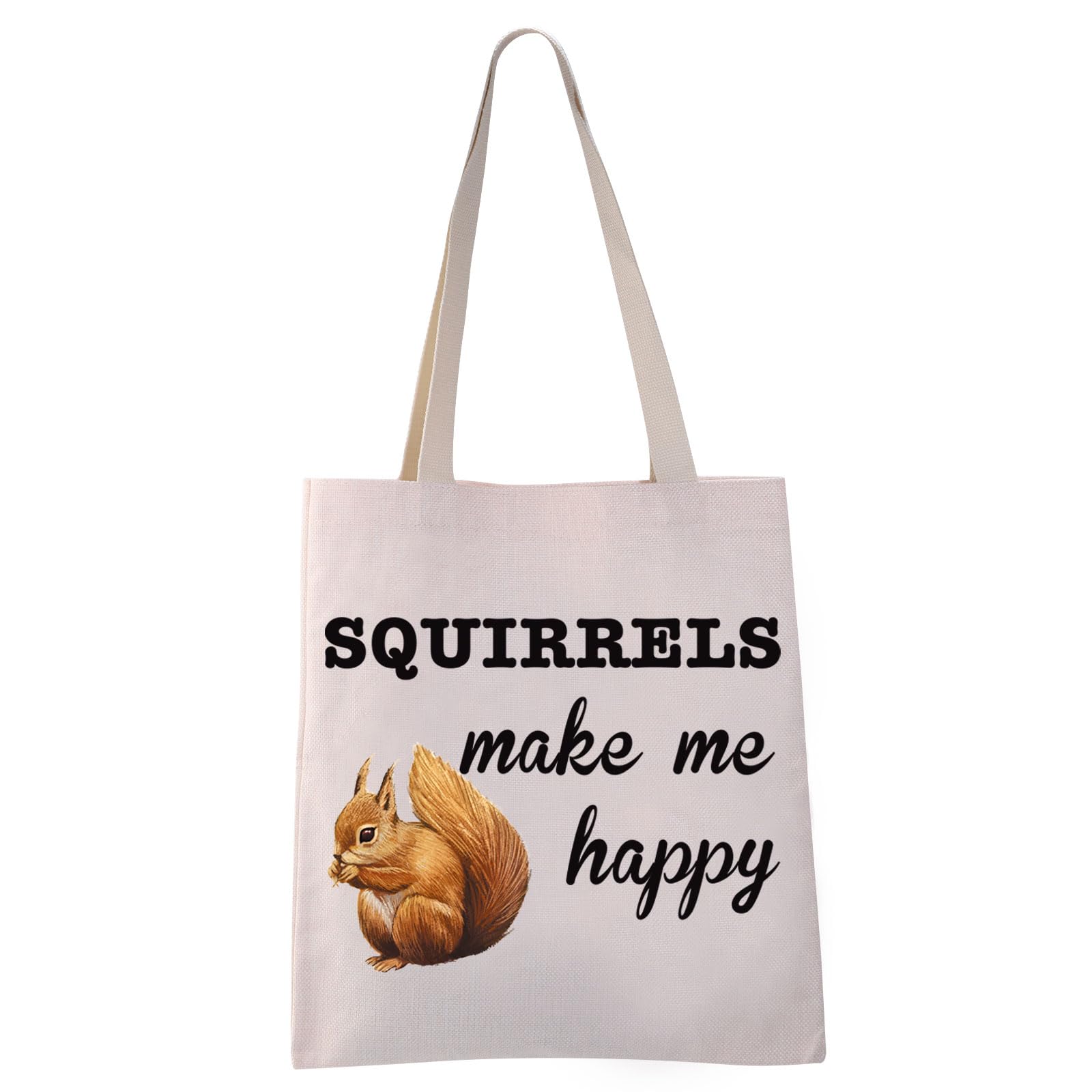 VAMSII Squirrel Makeup Bag Squirrels Make Me Happy Travel Bag Funny Squirrel Gifts for Squirrel Lovers Squirrel Zipper Bag