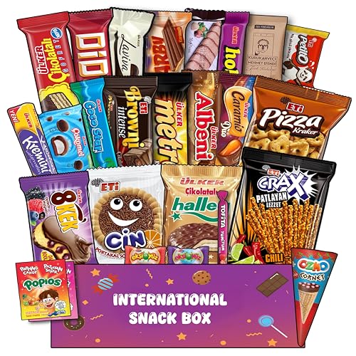 International Snack Box | 26 Full-Size Snacks From Around The World for Adults and Kids | Universal...