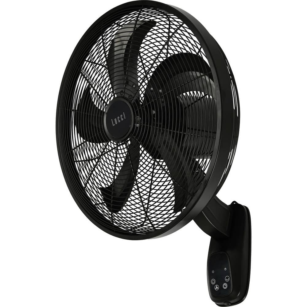 LUCCI AIR Glide DC WV Negro Ventilador de pared 36 W Negro