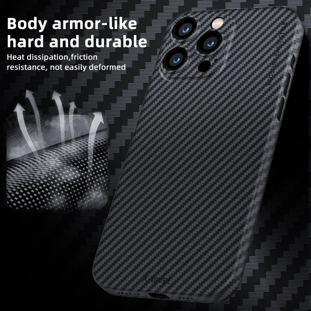 X-Level Ultra-Dünne Handyhülle Für Google Pixel 7a – Aramidfaser, Carbon-Optik, Schwarz