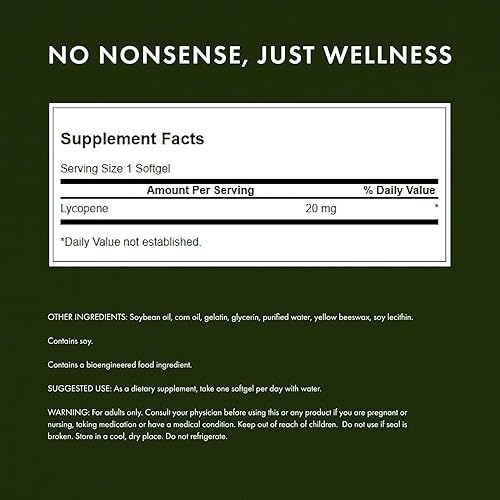 Miniatura 10 de Swanson Licopeno - Suplemento natural que promueve la salud de la próstata, la salud del corazón y apoya la presión arterial dentro del rango