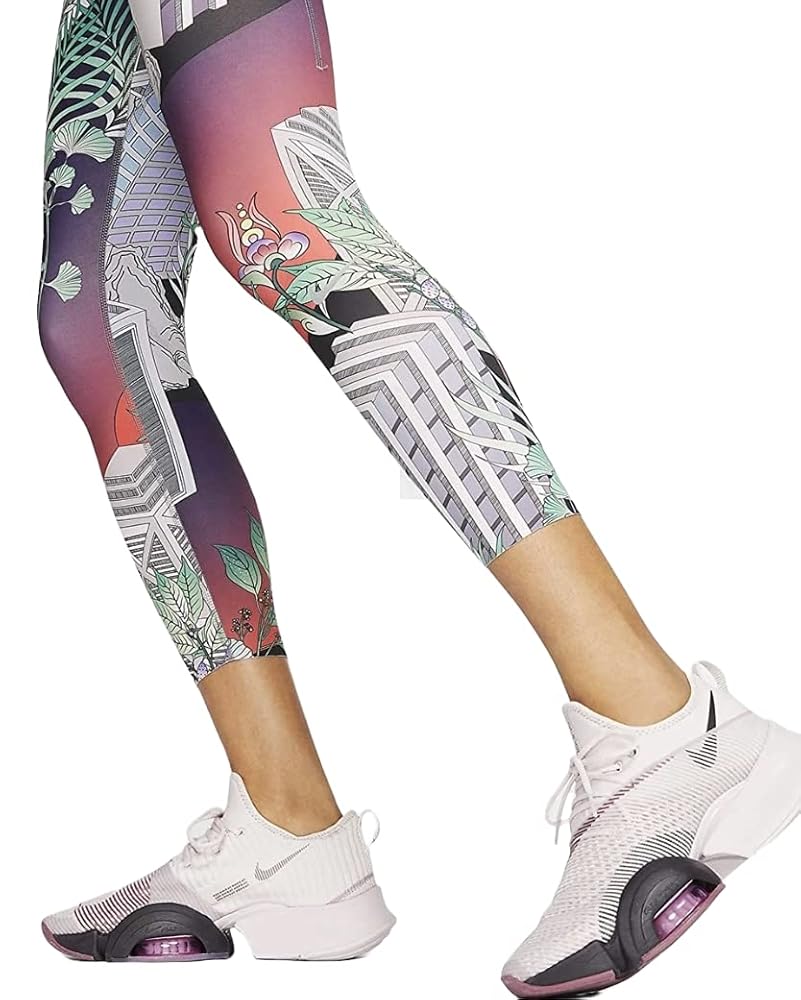 Nike Women's Epic Luxe 7/8 Running Tights, Multicolor, Large