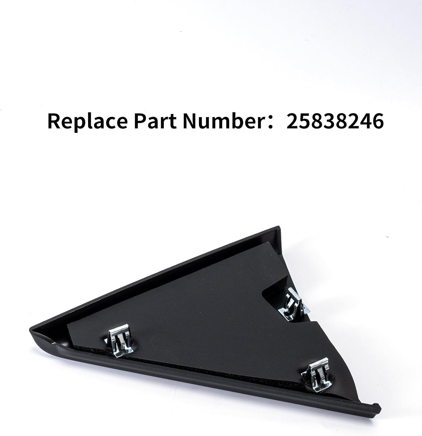 Front Left Door Upper Trim Panel Inside Triangle Cover 25838246 for 2007-2013 Silverado 3500, Side Interior Mirror Trim Cover, Car Mirror Cover Molding Trim, Protective Case