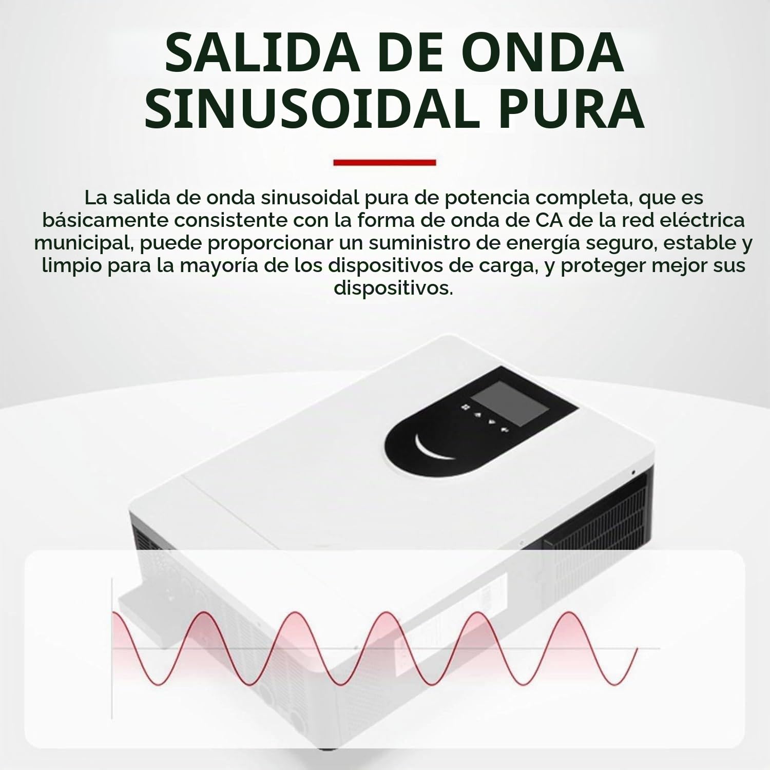Inversor Solar Híbrido (1.0-10.2kw), Pantalla Lcd,12v 24v 48v Inversor De Onda Senoidal Pura,Con Controlador De Carga Solar 40/80/120/160a Mppt,Cargador Inversor Híbrido off Grid,DC24V-3.2KW