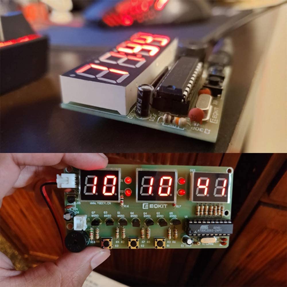 Kit fai da te per orologio da polso elettronico a LED 3V THT con cinturino