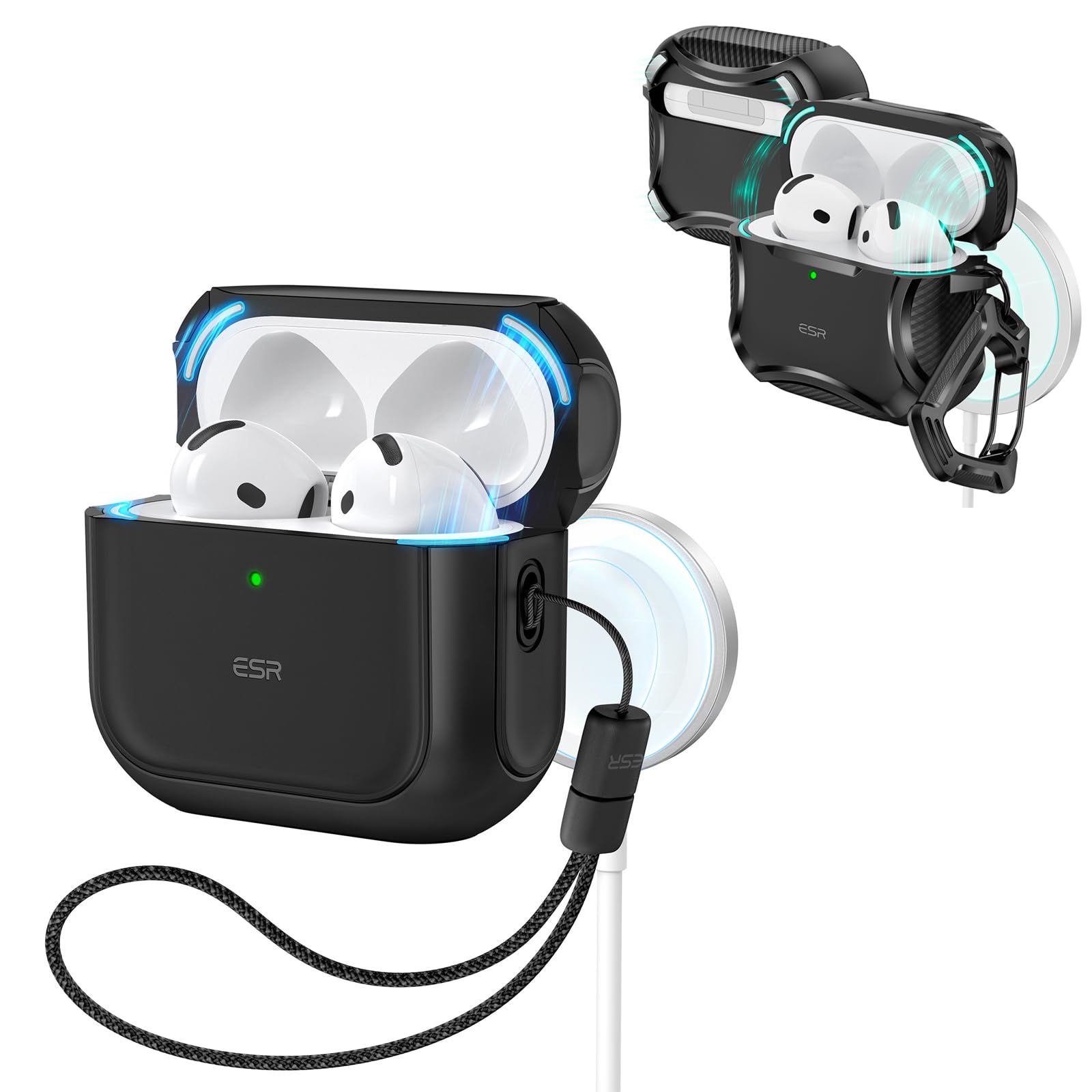 Amazon.com: ESR for AirPods 4 Case (HaloLock),Cyber & ESR for