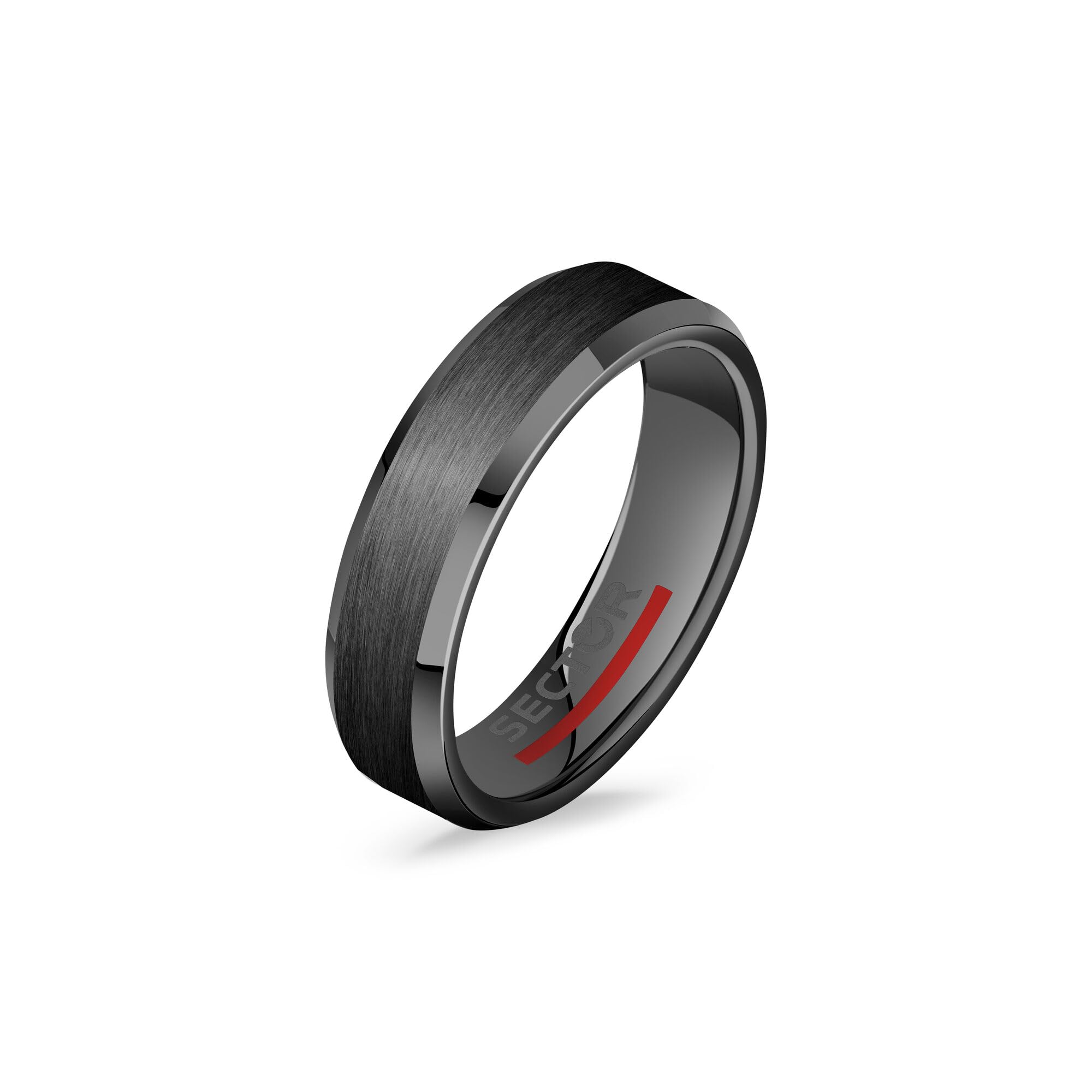 Sector No Limits Row anello Uomo in Ceramica, smalto nero - SACX15023