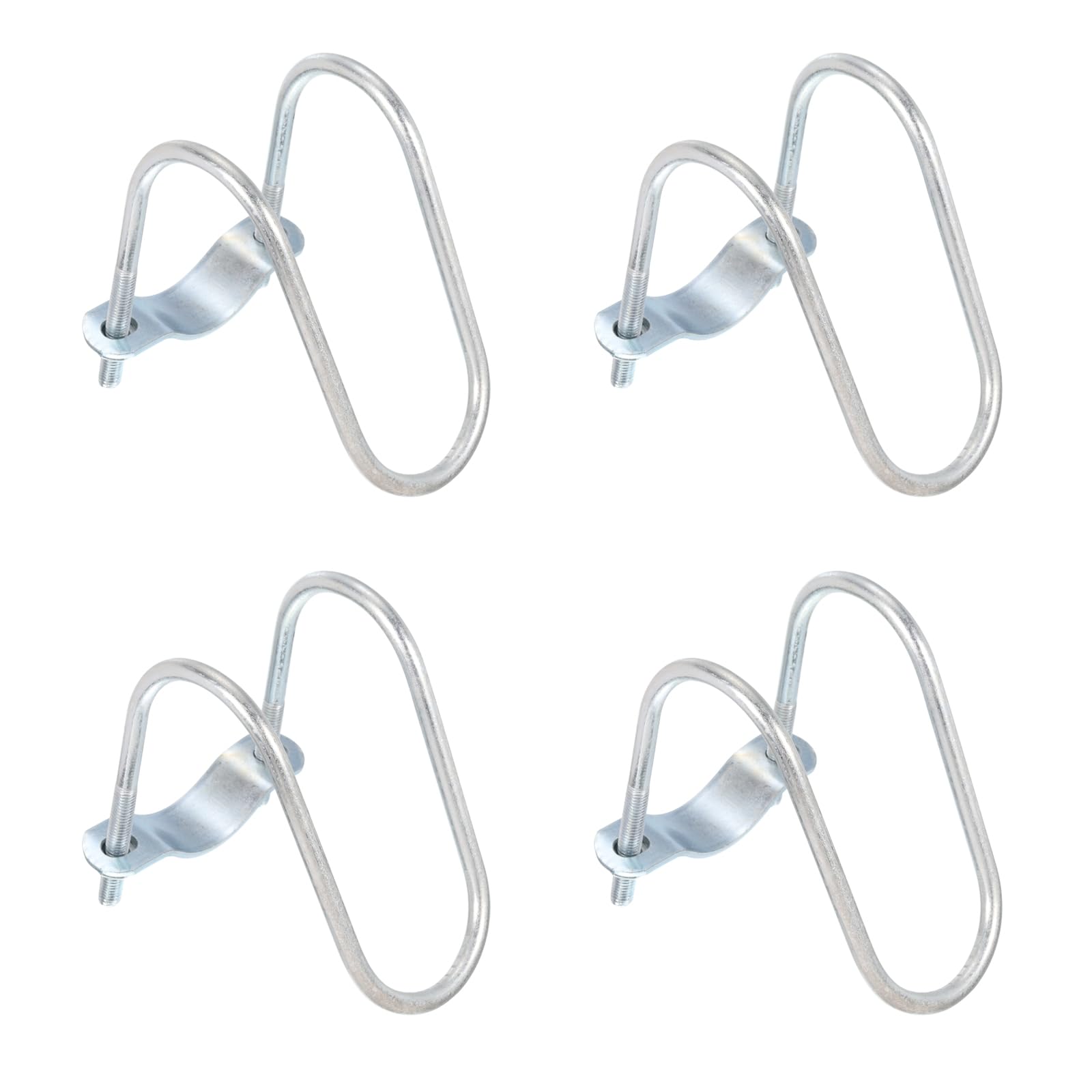 QUARKZMAN Cruzado-Conector Vertical Tubo Clip, 4uds Ajuste 2"(50mm) a 2"(50mm) Cruzada Hebilla Acero Cruz Tubo Abrazadera para Invernadero Toldo Marcos