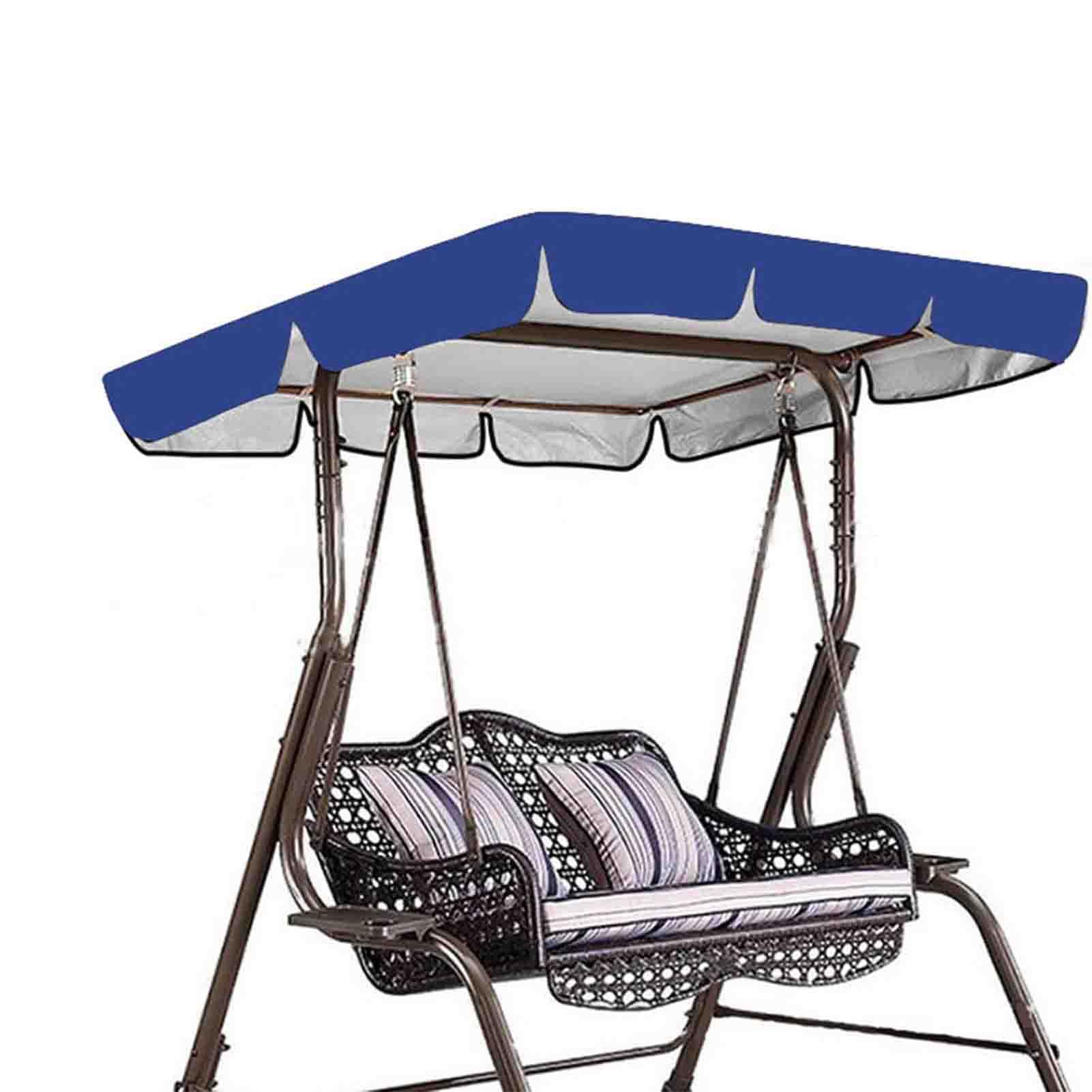 Silla de repuesto impermeable para columpio de 2 o 3 plazas, columpio de patio al aire libre, duradero, resistente a los rayos UV, fácil de instalar, 249 x 185 x 18 cm