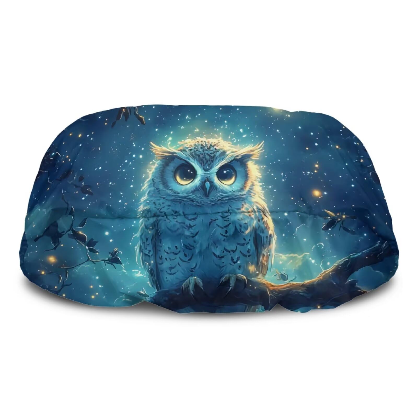 Brosoneto Owl Winch Cover Waterproof, Breathable Winch Dust Cover, Winch Protection Cover for Indoor/Outdoor Electric Winches Accessories Easy to Install