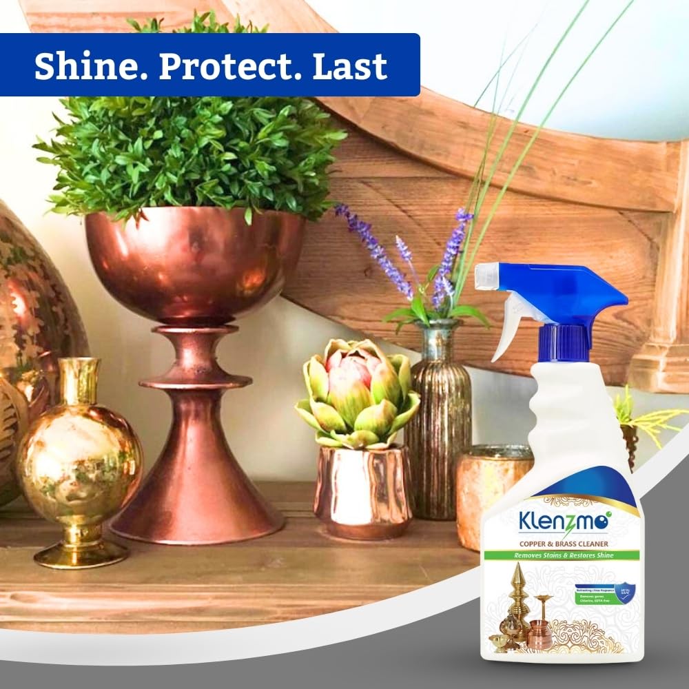 Klenzmo Copper & Brass Cleaner Spray, 400ml – Tarnish Remover 4