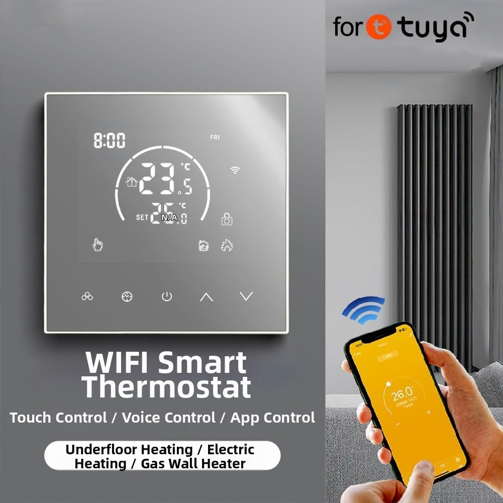 Termostato intelligente Controllo WiFi Blocco Bambino per Tuya App Riscaldamento a Pavimento Elettrico Gas Parete Caldaia Regolatore di Temperatura (caldaia a parete)