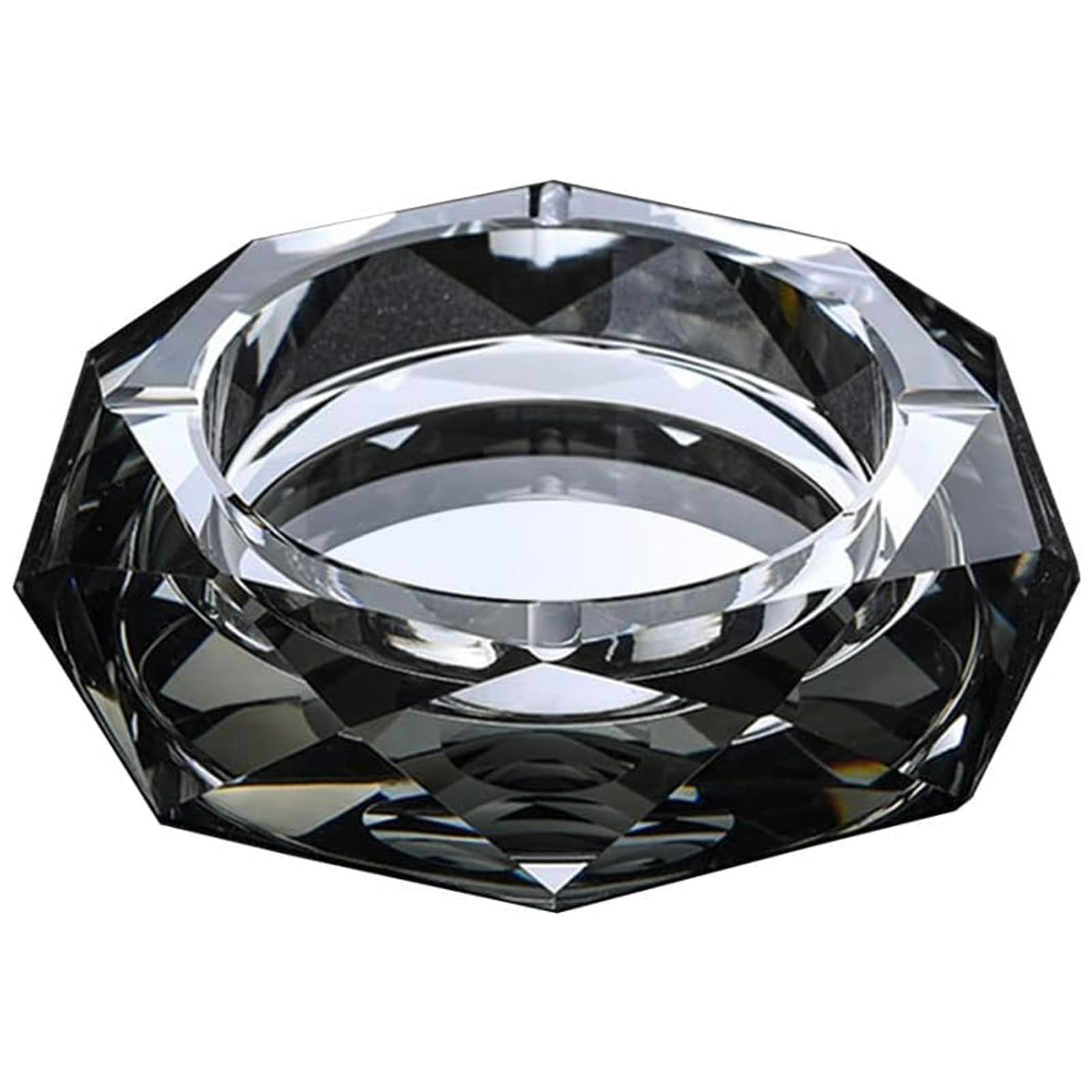 Crystal Glass Ashtray Cigar Case