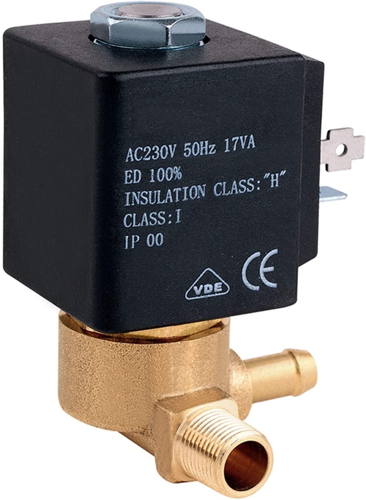 Électrovanne 2/2 Voies AC230V G1/8 Pouces Laiton | Vanne Eau et Gaz N/C