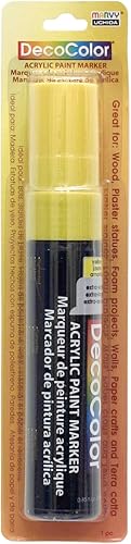 Uchida of America - Marcador acrílico Decocolor (0.591 in), color amarillo