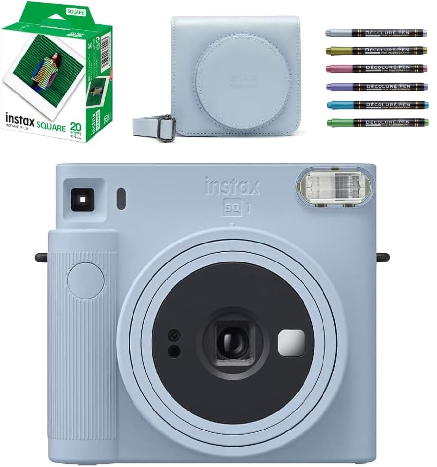 Amazon | チェキスクエア instax SQUARE SQ1 グレイシャーブルー