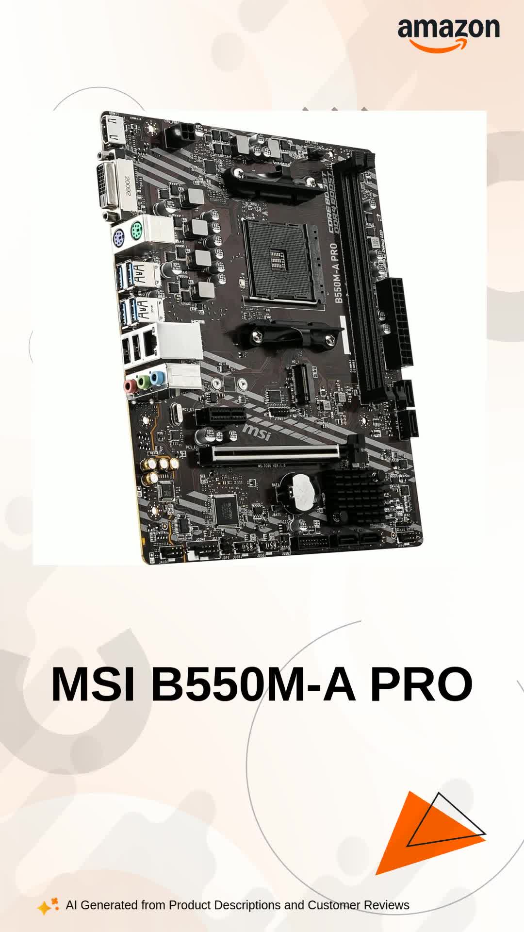 MSI B550M-A PRO ProSeries Motherboard