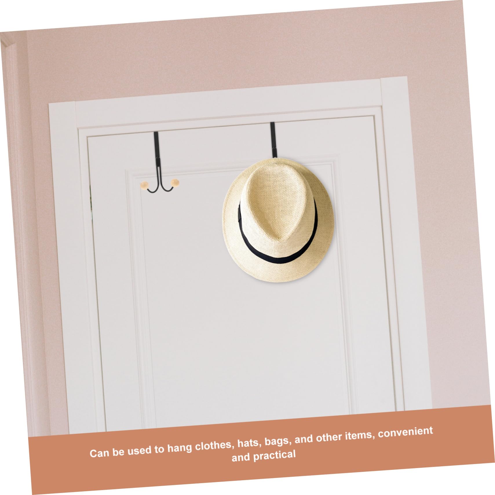 Zerodeko 5 Series Gancho De Puerta Puertas Prenda Moderno Gancho De Toalla Abrigo Colgador De Bolso De Armario Ganchos Colgantes Ganchos Para Colgar Percheros De Madera Negro 2 Piezas X 5