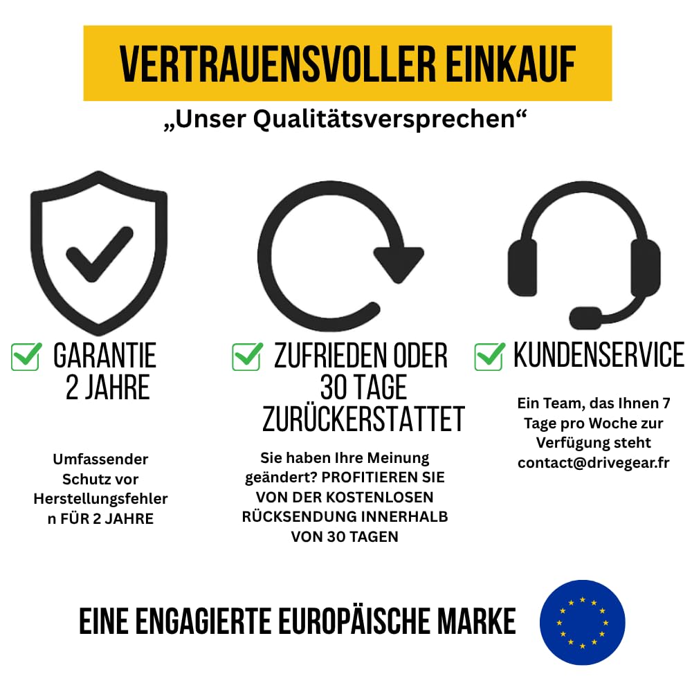 Anhänger Rückleuchten Set magnetisch – Rücklicht Anhänger 12 V Halogen – wasserdichte Anhängerbeleuchtung – 7 m Kabel & 13-auf-7-pol Adapter – Drivegear Komplettset