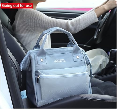 Miniatura 5 de Generic Bolsa de almuerzo reutilizable azul del paño de Oxford de los hombresde las mujeres con alto rendimiento del aislamiento