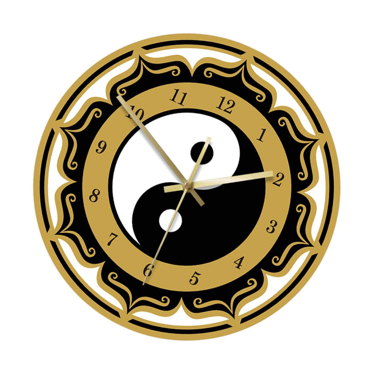 Horloge numérique de salon et chambre MAGICLULU ronde en acrylique