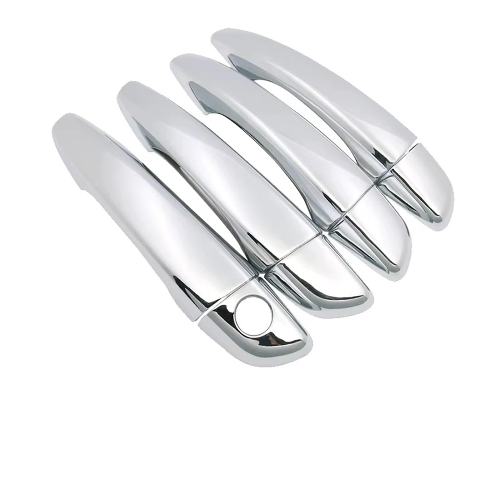 Cfdekoib Silver Exterior Door Handle Cover Exterior Door Handle Cover Compatible With Peugeot 208 For P21 2020-2023 Car Cap Trim Frame Plus Extra Pair Set Accessories