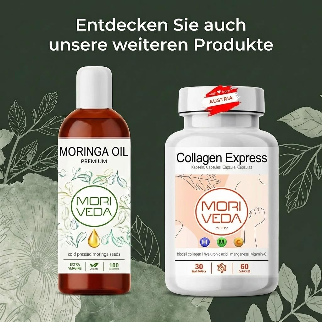 MoriVeda NKO® Antarktische Krillöl Kapseln 270 Stück (3x90) mit Vanille – 1000 mg Antarktisches Krillöl/Tagesdosis – EPA DHA Astaxanthin Cholin Phospholipide – MSC-zertifiziert, aus ECO Harvesting
