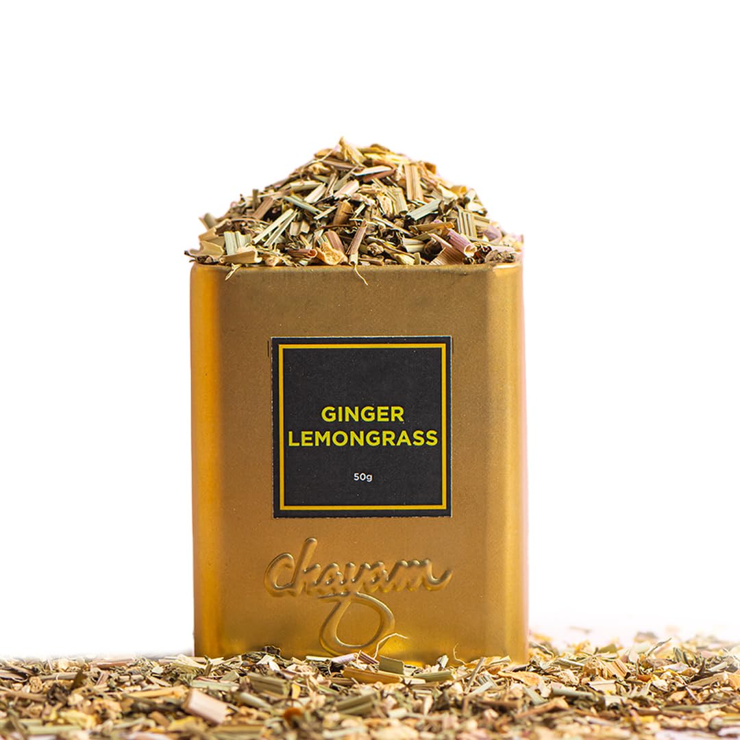 Chayam Ginger Lemongrass Tea – 50g | Premium Tin Pack | Refreshing Blend with Lemon Peel, Licorice & Spearmint | Herbal Tea | Caffeine-Free | 100% Natural Ingredient (B0D5447W6B) Amazon Price History, Amazon Price Tracker