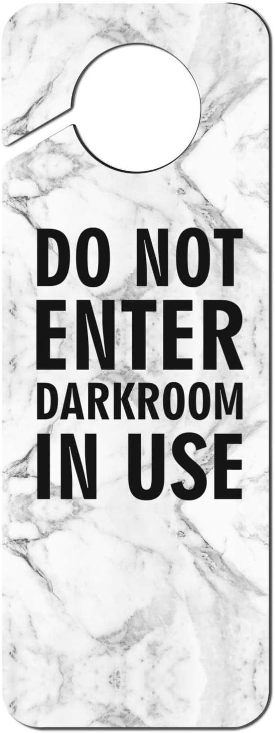 Do Not Enter Darkroom in Use1 Plastic Novelty Door Knob