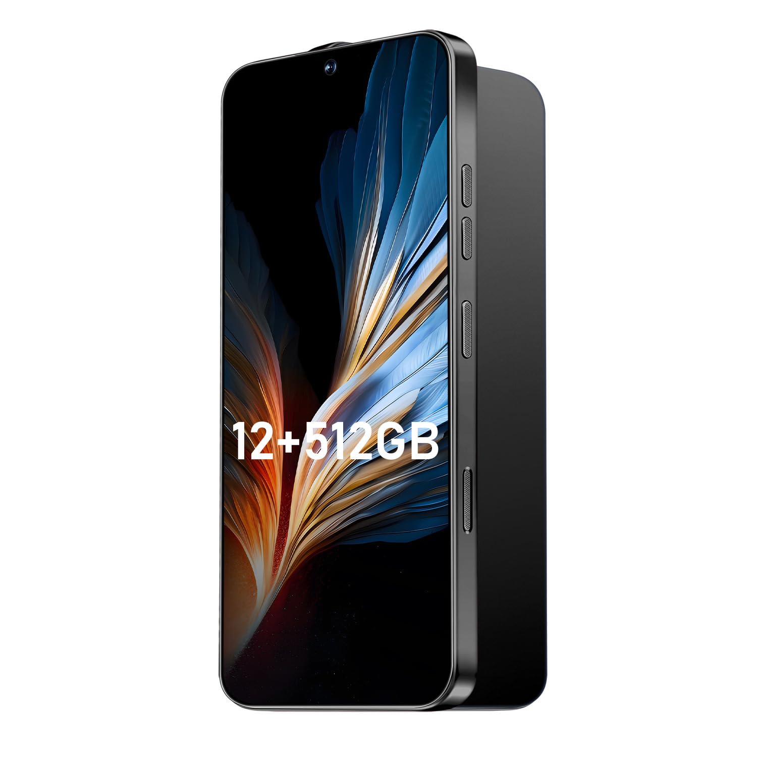 16PROMA X Smartphone New Upgrade 12GB+512GB/6.99" Display 68+108MP Zoom Camera,Tempered Glass Finish, 7000mAh Android 14 Smartphone (Black)