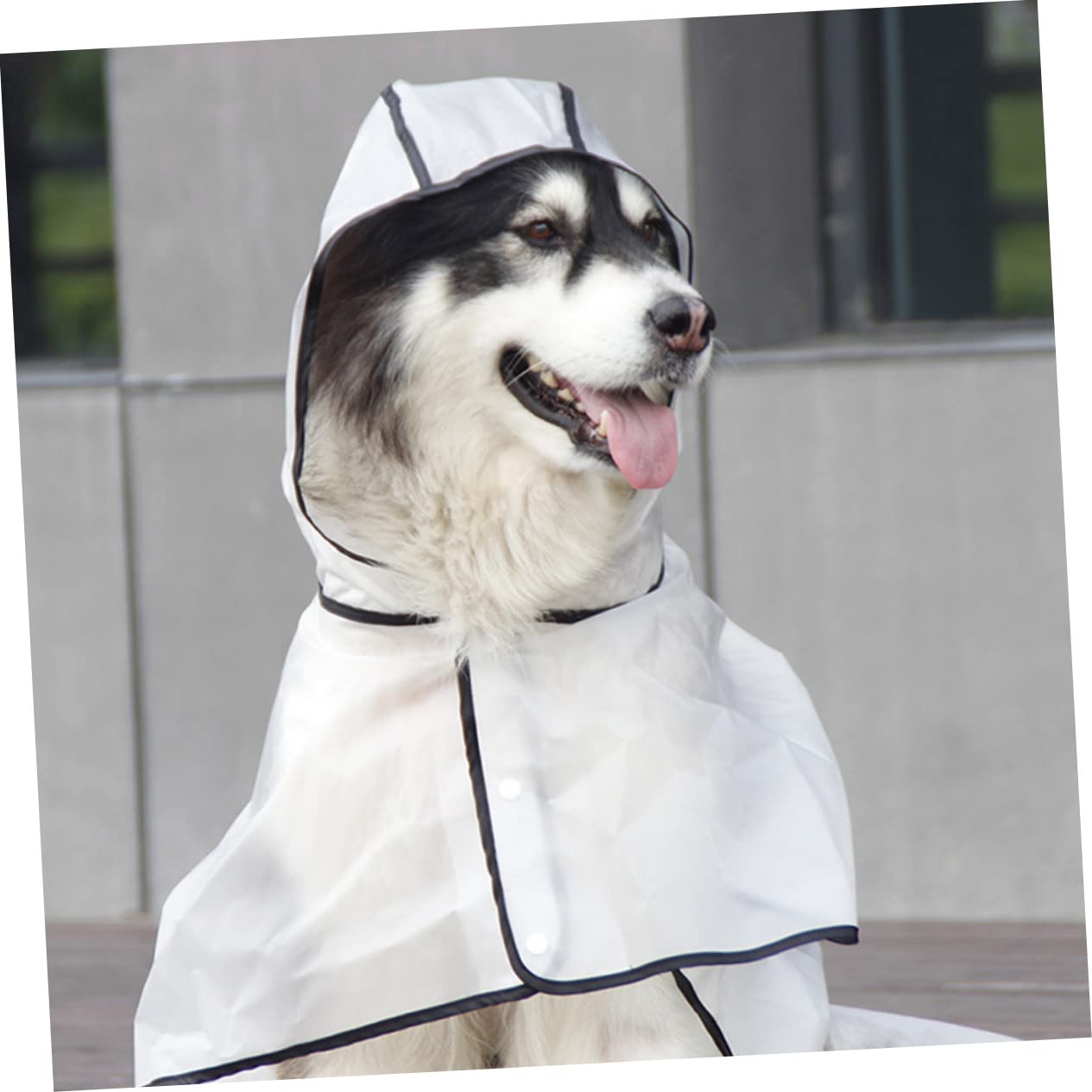 VICASKY Waterproof Transparent Dog Raincoat Long Length for Big Dogs Pet Rainwear