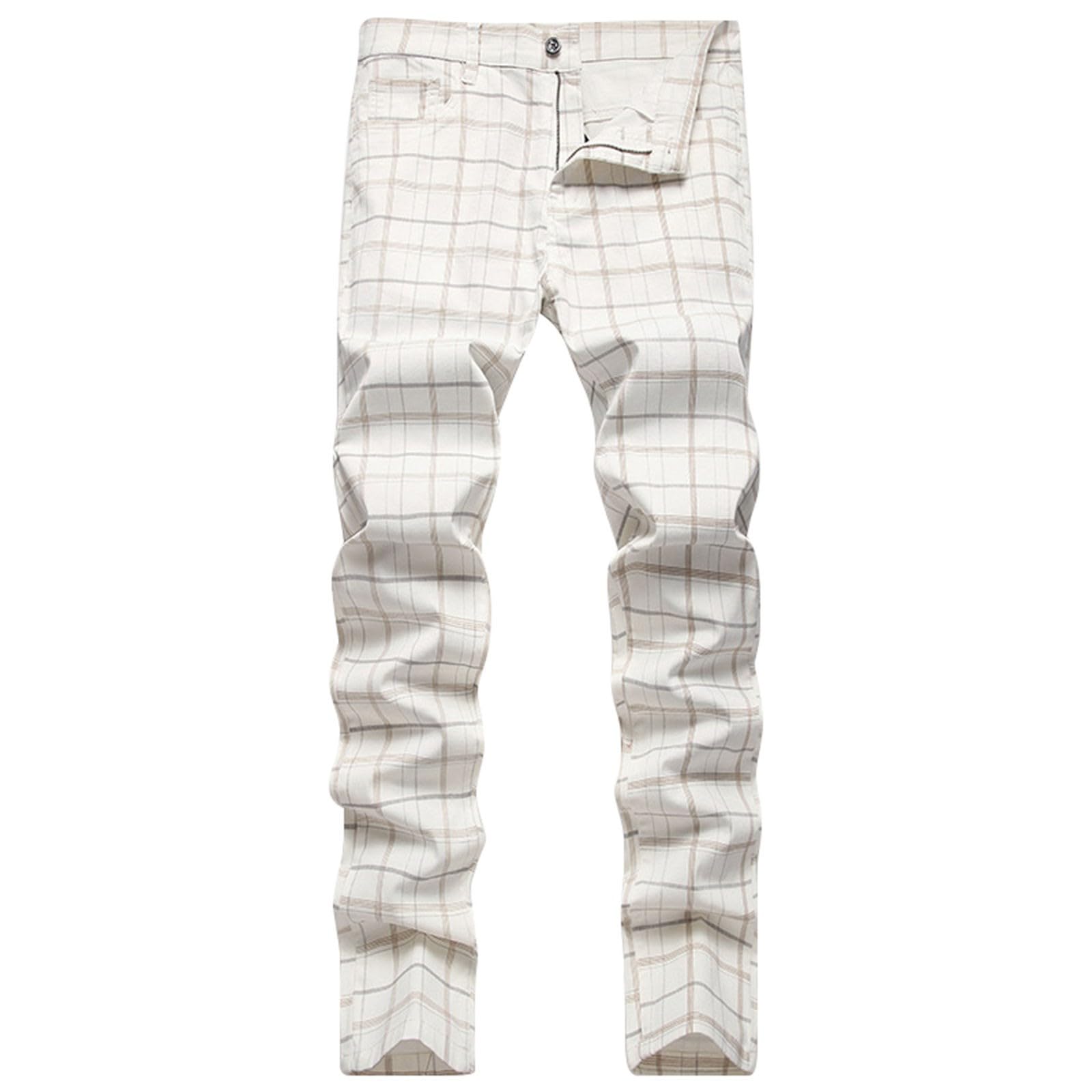 Generisch Pantaloni a gamba stretta casual a righe, pantaloni da jogging da uomo, colore nero