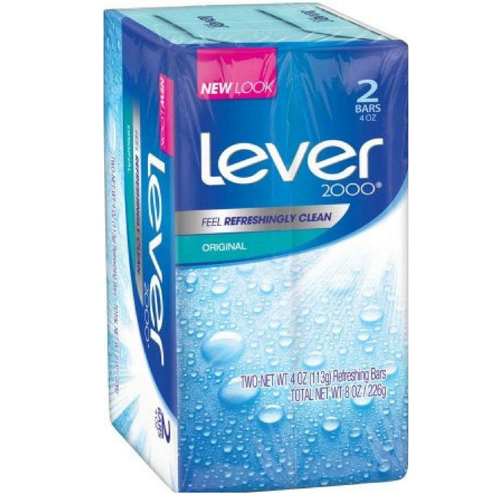 Lever 2000 Bar Soap, Original, 4 oz, 2 Bar (Pack of 6)