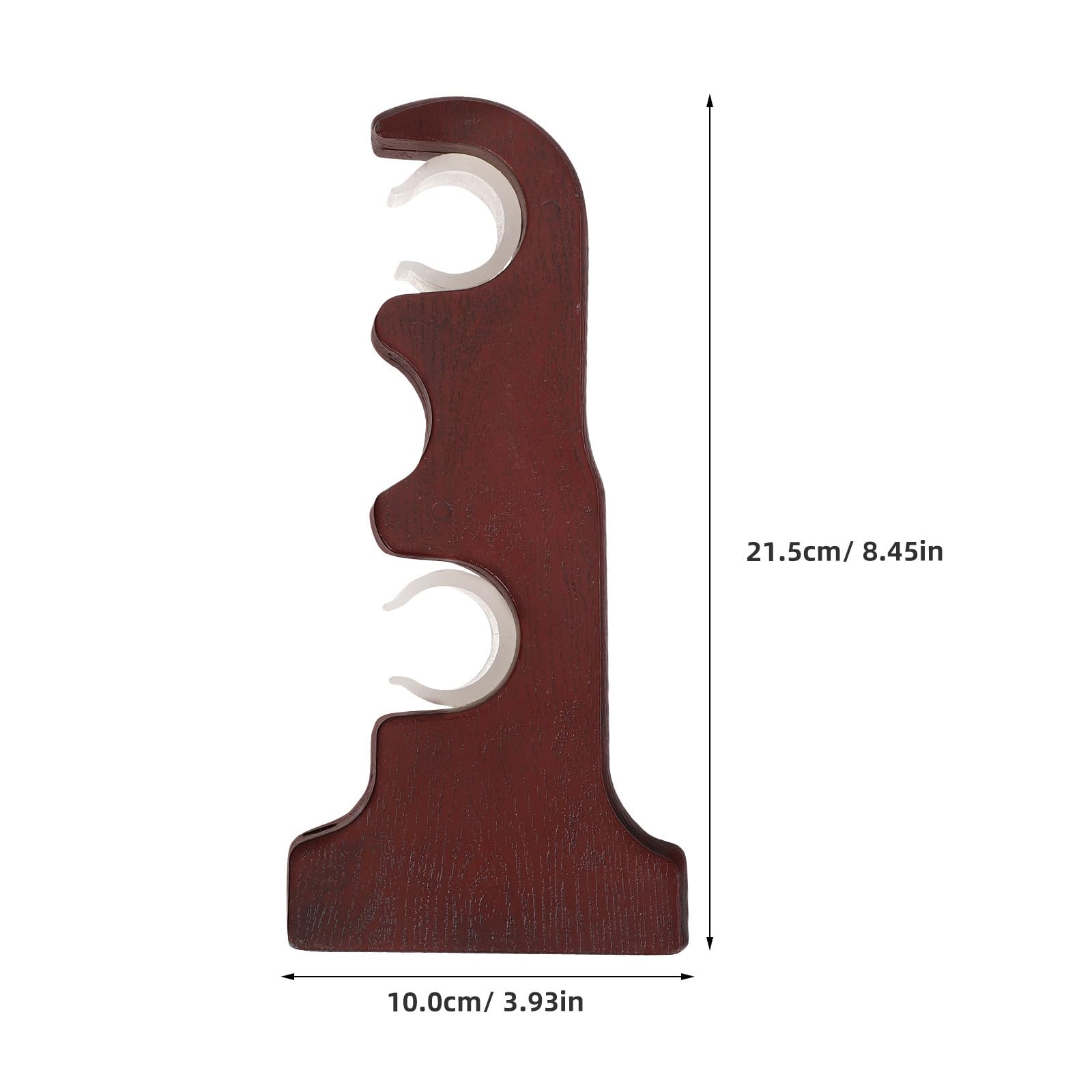 Staffe Doppie per Bastone Tenda, 2 Pezzi in Resina Plastica