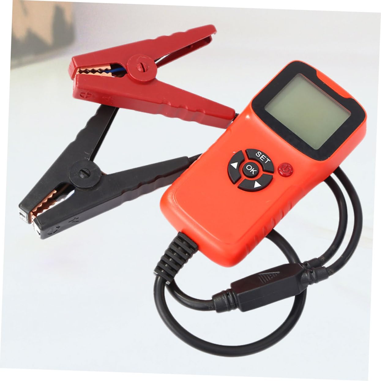 Mobestech 12v Probador De Batería Para Automóviles Tester Digital De Capacidad Protección De Sobretensión Monitor De Estado De Carga Fácil Operación y Lectura Rápida Rojo