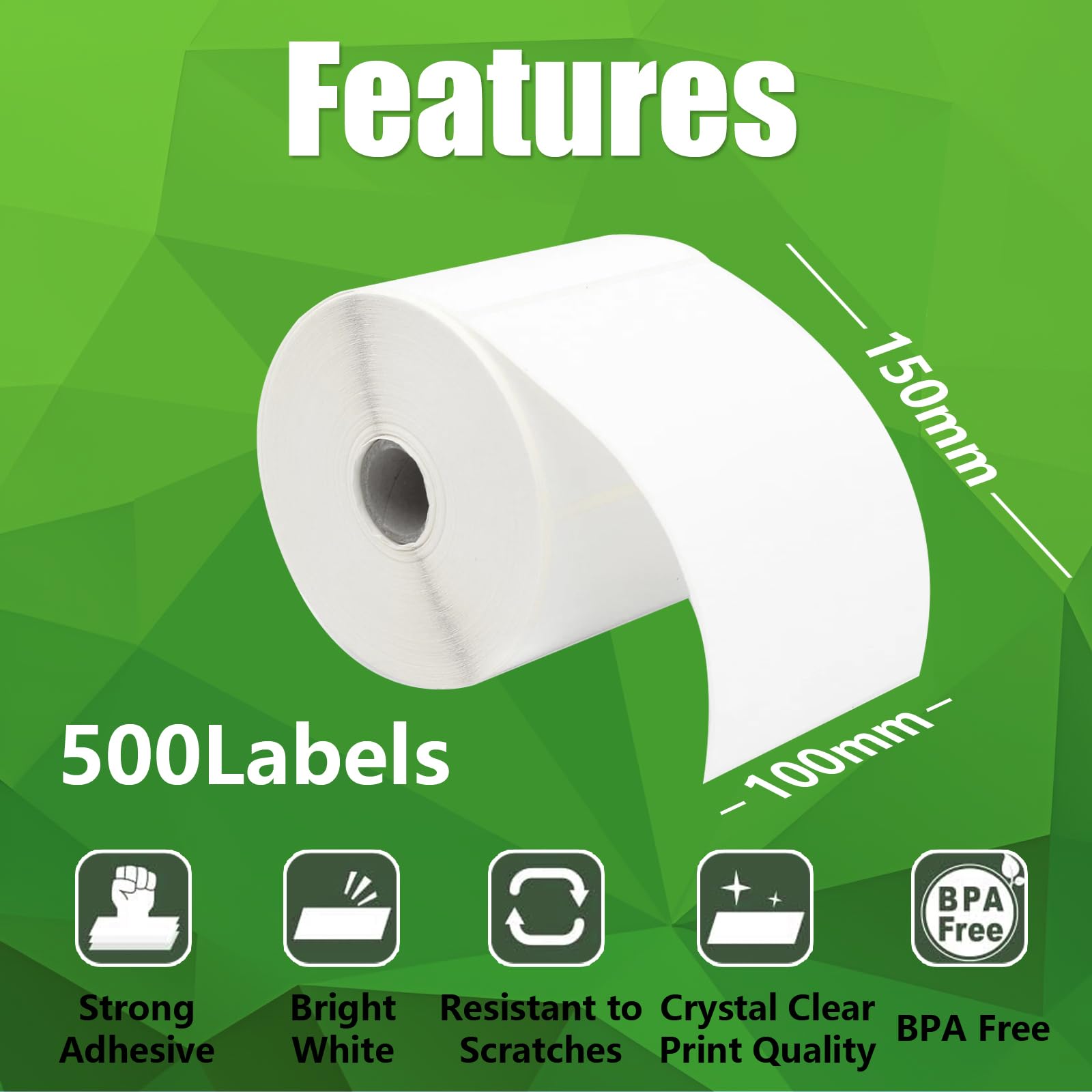 Etichette Termiche Zebra 100mm 500 per Stampa Online - Dettaglio