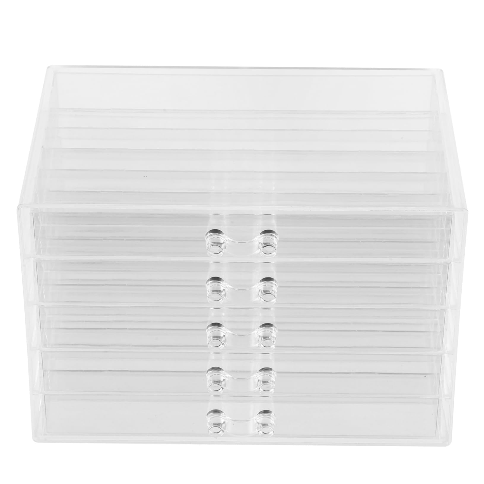 VALICLUD Organizador de Collares y Diseño Antienredos 5 Cajones Transparentes de Plástico Gran Capacidad Caja Joyero para Mujer y Niña para Collares y Cadenas