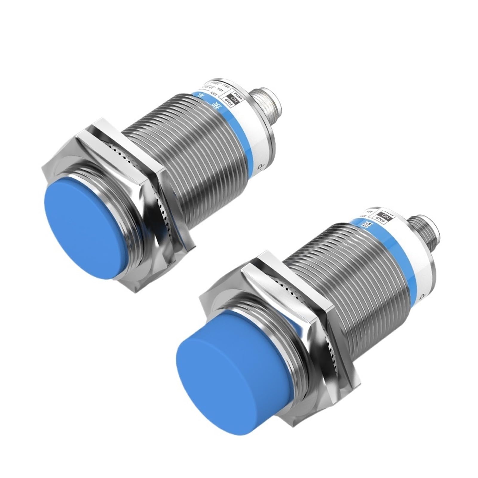 Capteur de proximite inductif M30 contre les faux contacts, interrupteur metallique NPN PNP 4 broches