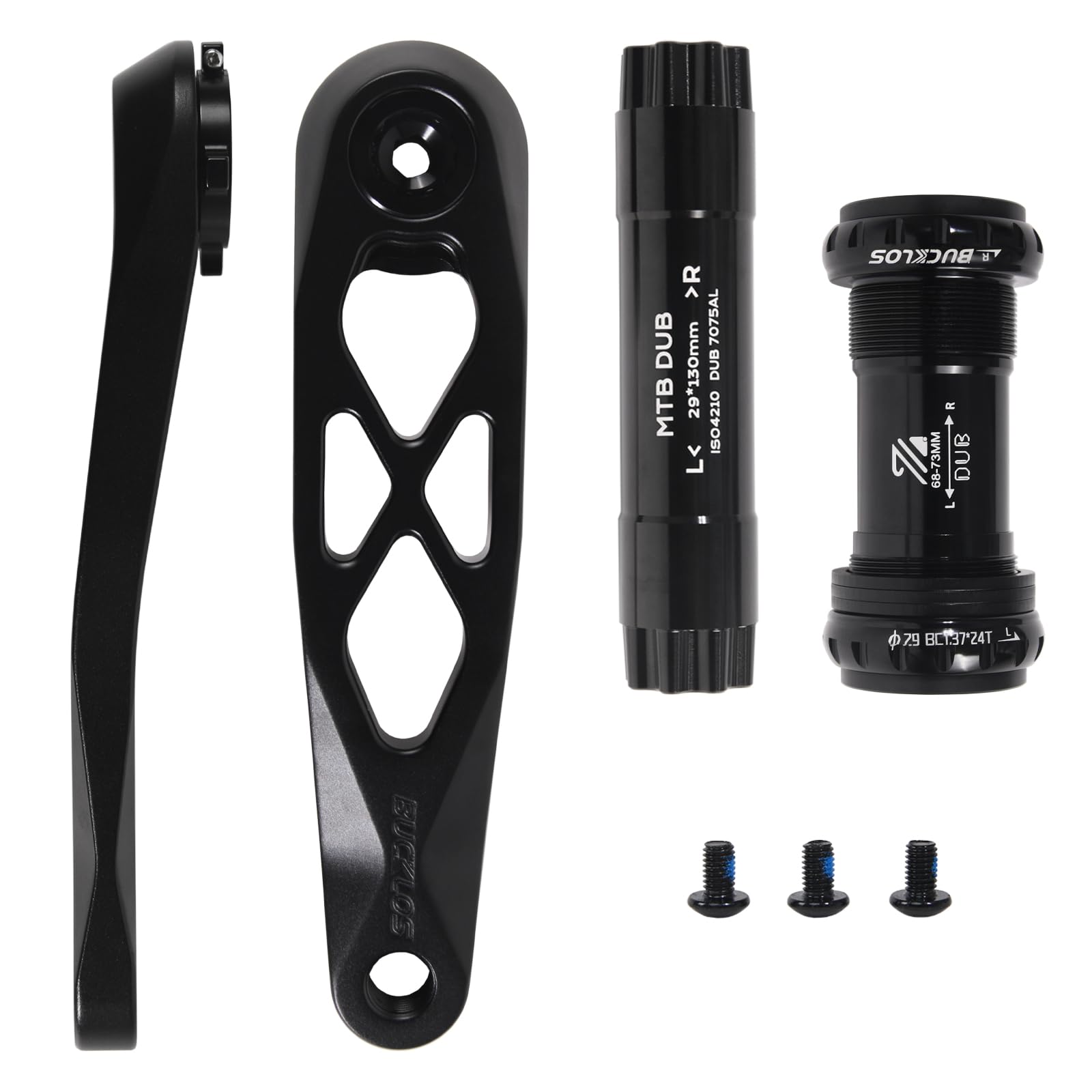 BUCKLOS MTB Bicycle Crank Arm Mountain Bike Direct Mount Crank Single Speed