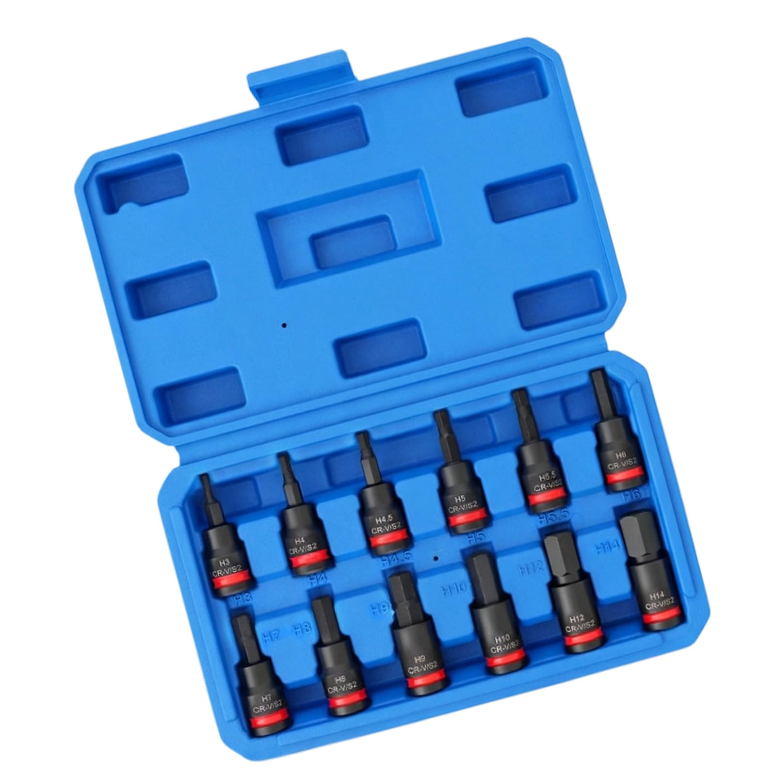 Kaccde Hexagonal St Yle Professional 3 / 8Inch Drive Hexagonal Bit Socket Set Universally For Power Tool And Handheld Wrenches Auto Maintenance Tool