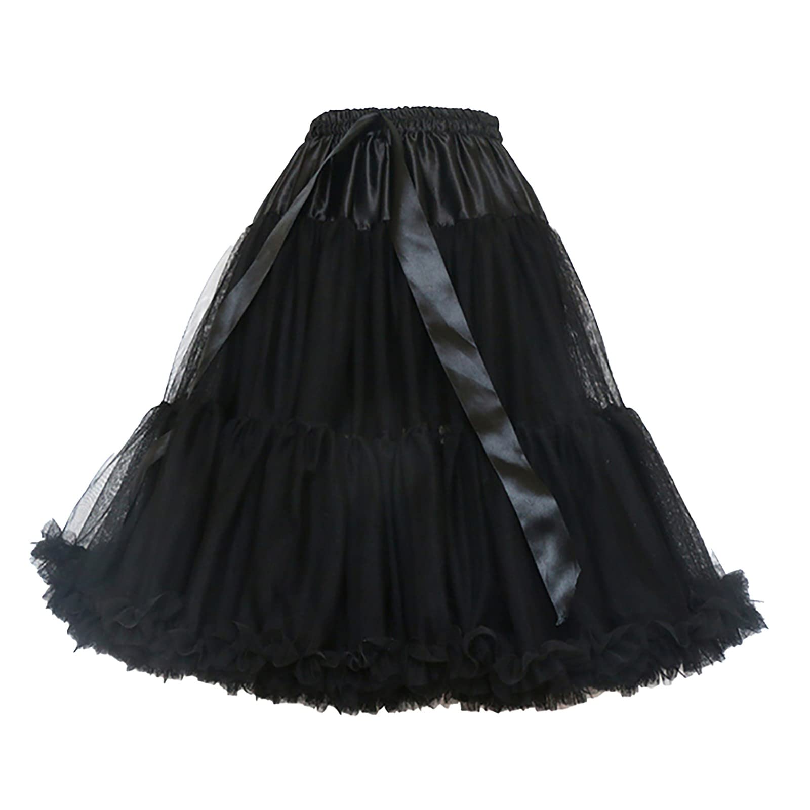 Tütü Damen Tutu Röcke Retro Ballett Unterrock Petticoat Tutu High Waist Pailettenrock Festlich Ballkleid Ballkleider Elastisch Tanzkleid Cosplay Tutu Tüllkleider Faschingskostüme