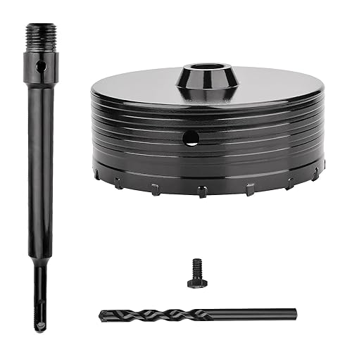 Miniatura 6 de Sierra perforadora para hormigón de 5.984 in  6 pulgadas con varilla de conexión SDS Plus de 8.661 in, sierra de orificio para hormigón y cemento,