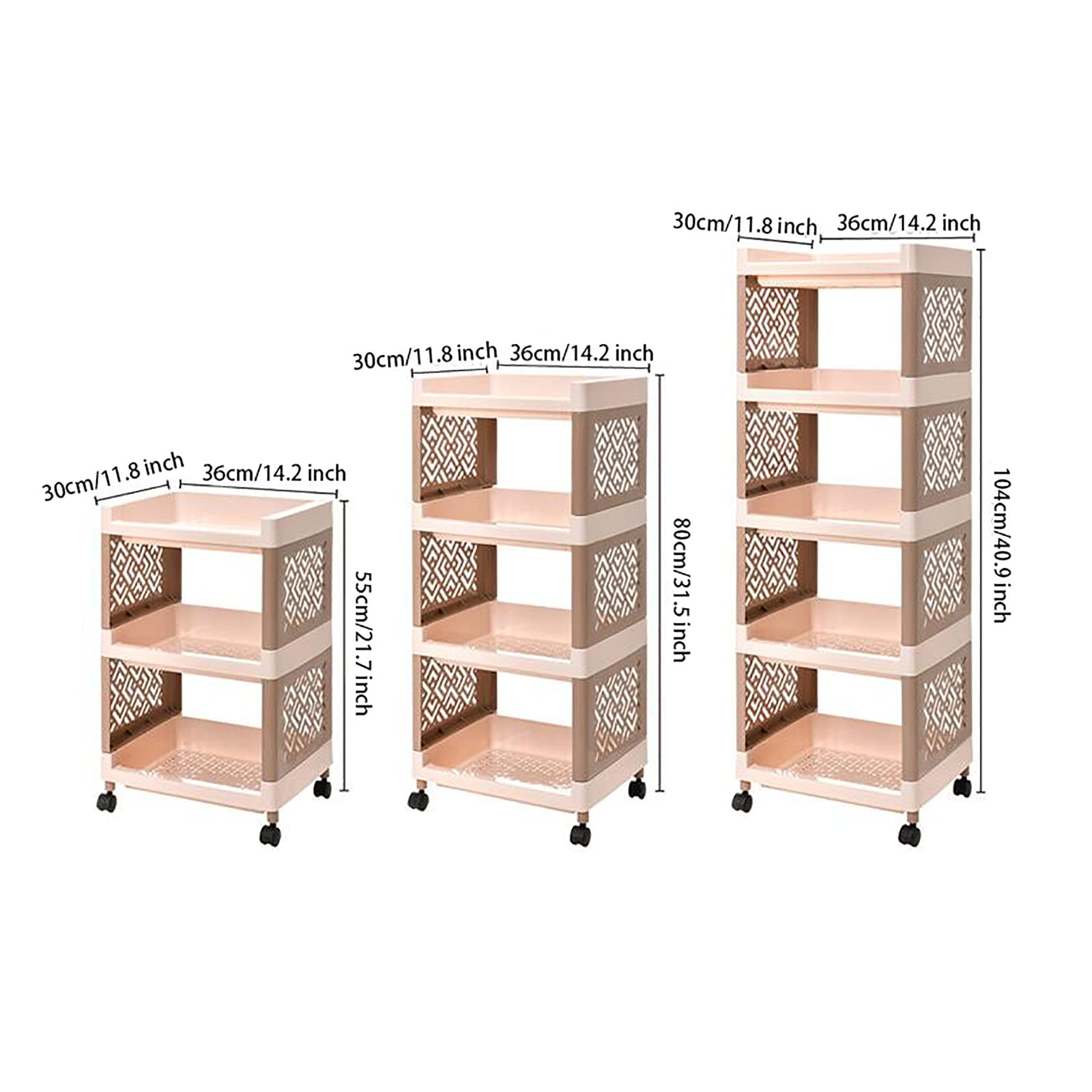 Exquisitos estantes de baño Estante de Almacenamiento de baño Unidad de Almacenamiento rodante Carro Organizador Plástico Piso a Techo Cocina Baño Inodoro Estante de Almacenamiento